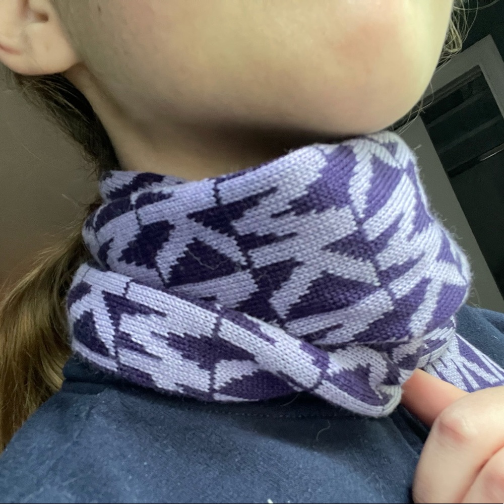 Michael Kors purple on purple scarf